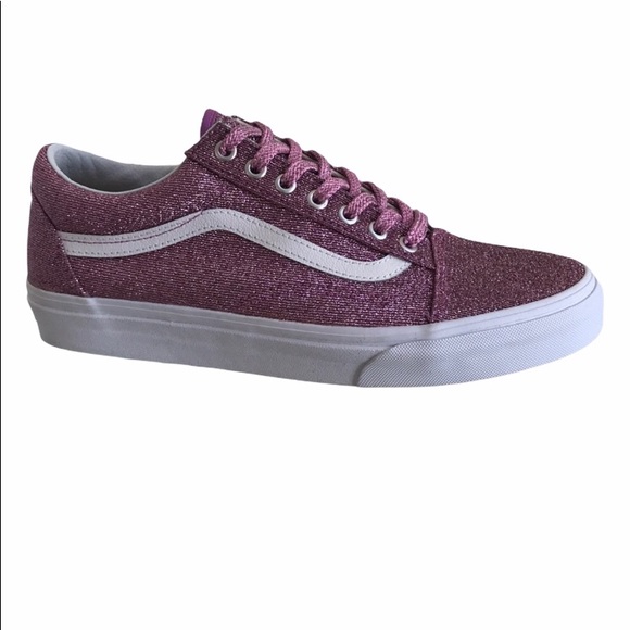 Vans old skool lurex glitter pink sneaker shoes - Picture 2 of 7